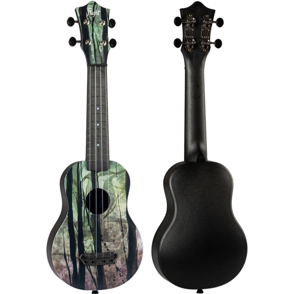 Ukelele Soprano Flight UTS-40 Ultra Travel Series Deep Forest - Imagen 2