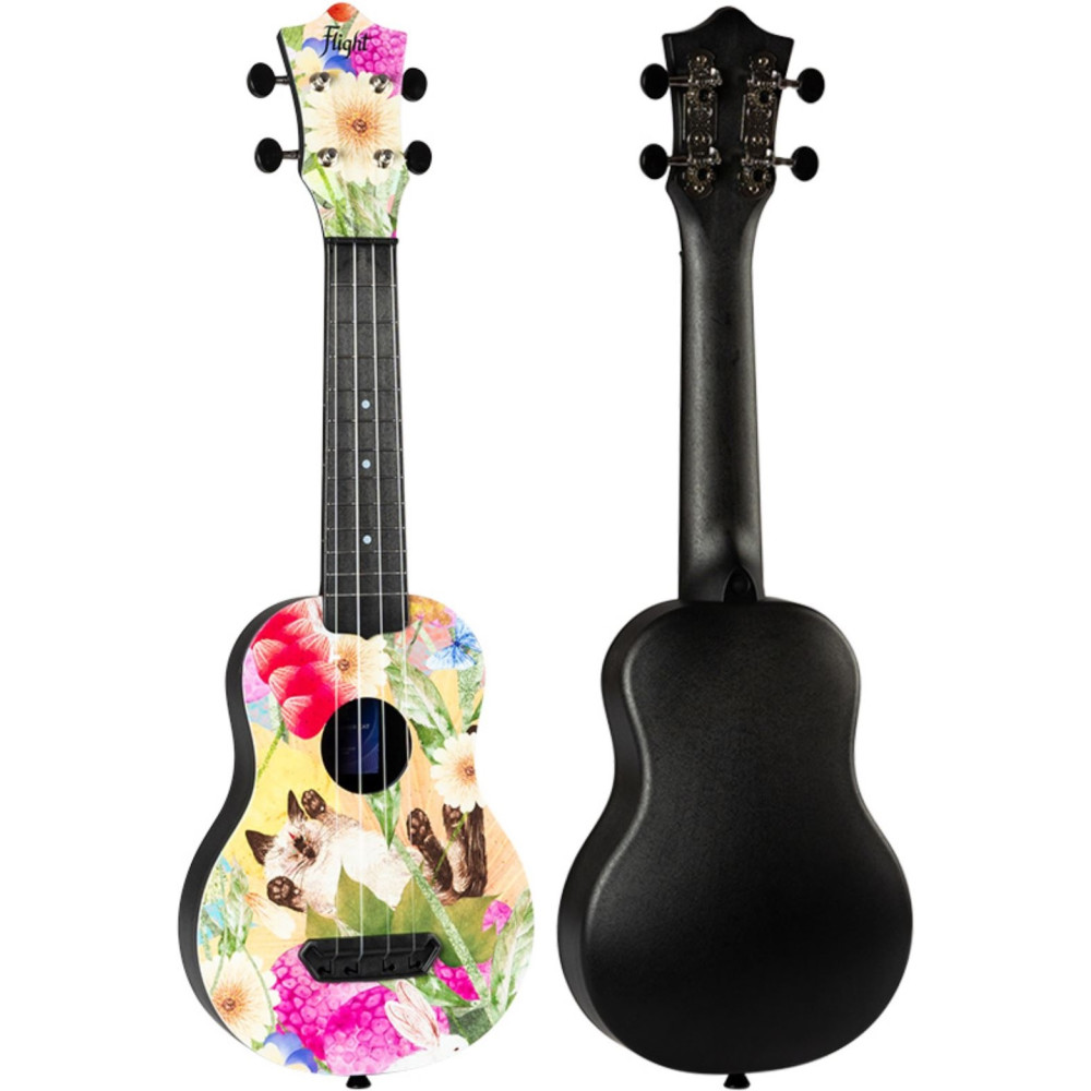Ukelele Soprano Flight UTS-42 Ultra Travel Series Summer Cat - Imagen 2