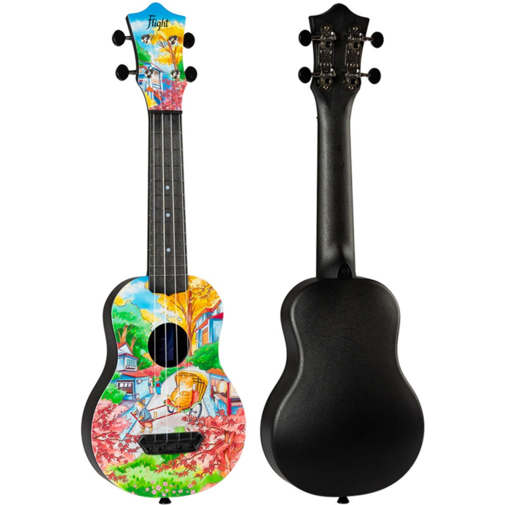 Ukelele Soprano Flight UTS-42 Ultra Travel Series Fat Cat - Imagen 2