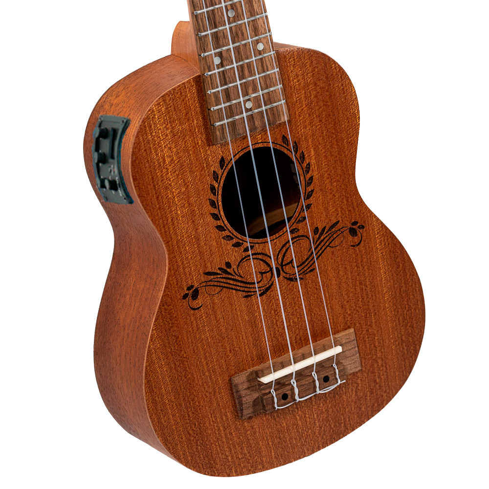 Ukelele Soprano Bones SP220SE Sapelly Electrificado - Imagen 2
