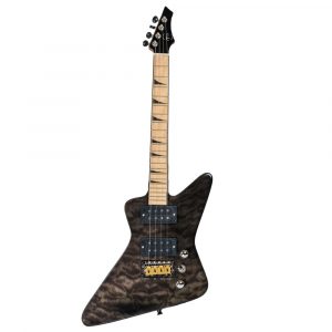 Ukelele Tenor Bones BE-3TB Negro Transparente Eléctrico