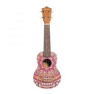 Ukelele Soprano Bamboo B1E-PM Pink Mandala