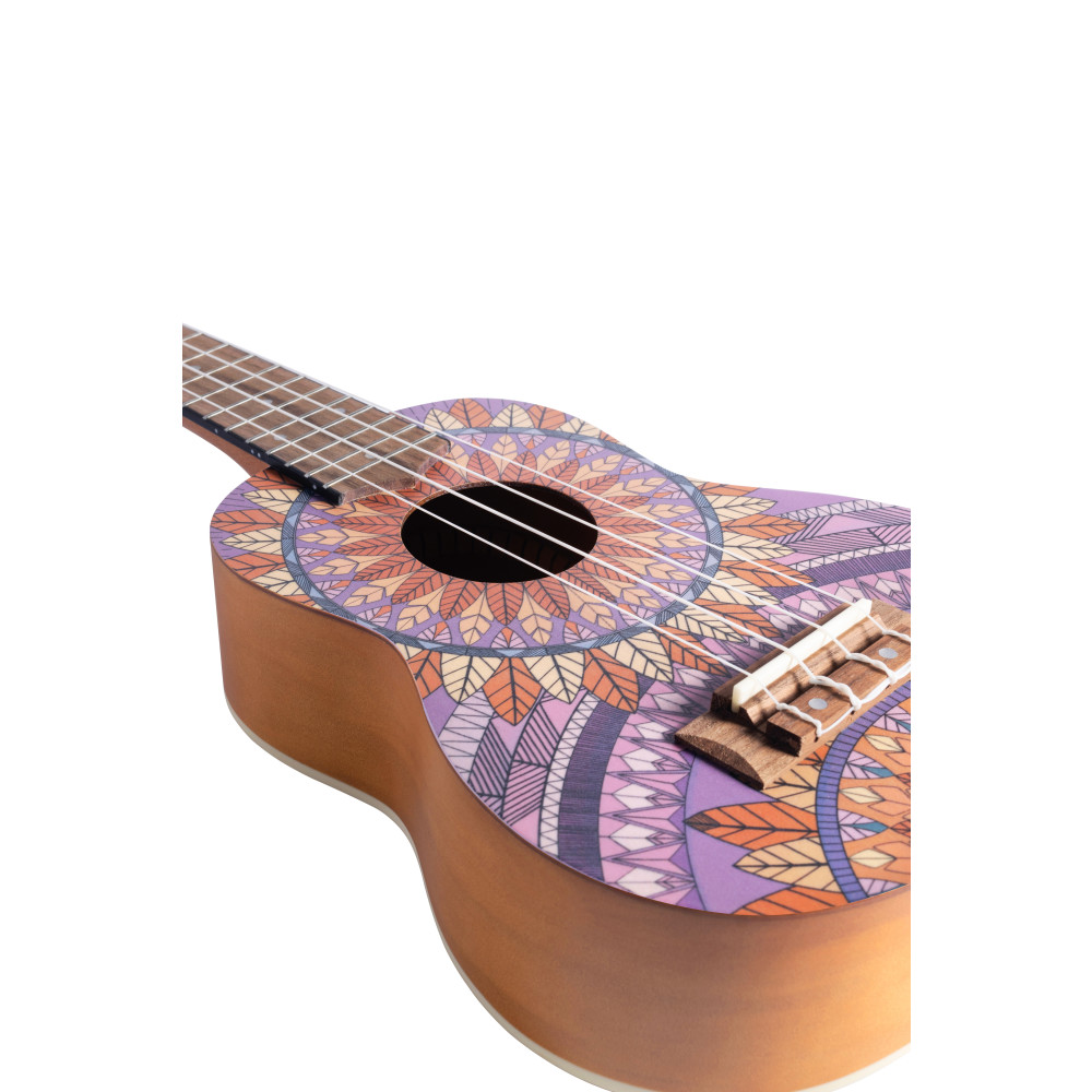 Ukelele Soprano Bamboo B1E-PF Purple Forest - Imagen 2