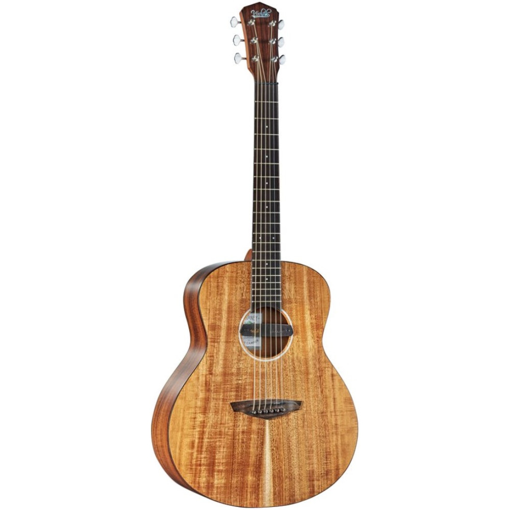 Guitarra Mini Camper Koa Acústica Electrificada Veelah MC-KOA-E