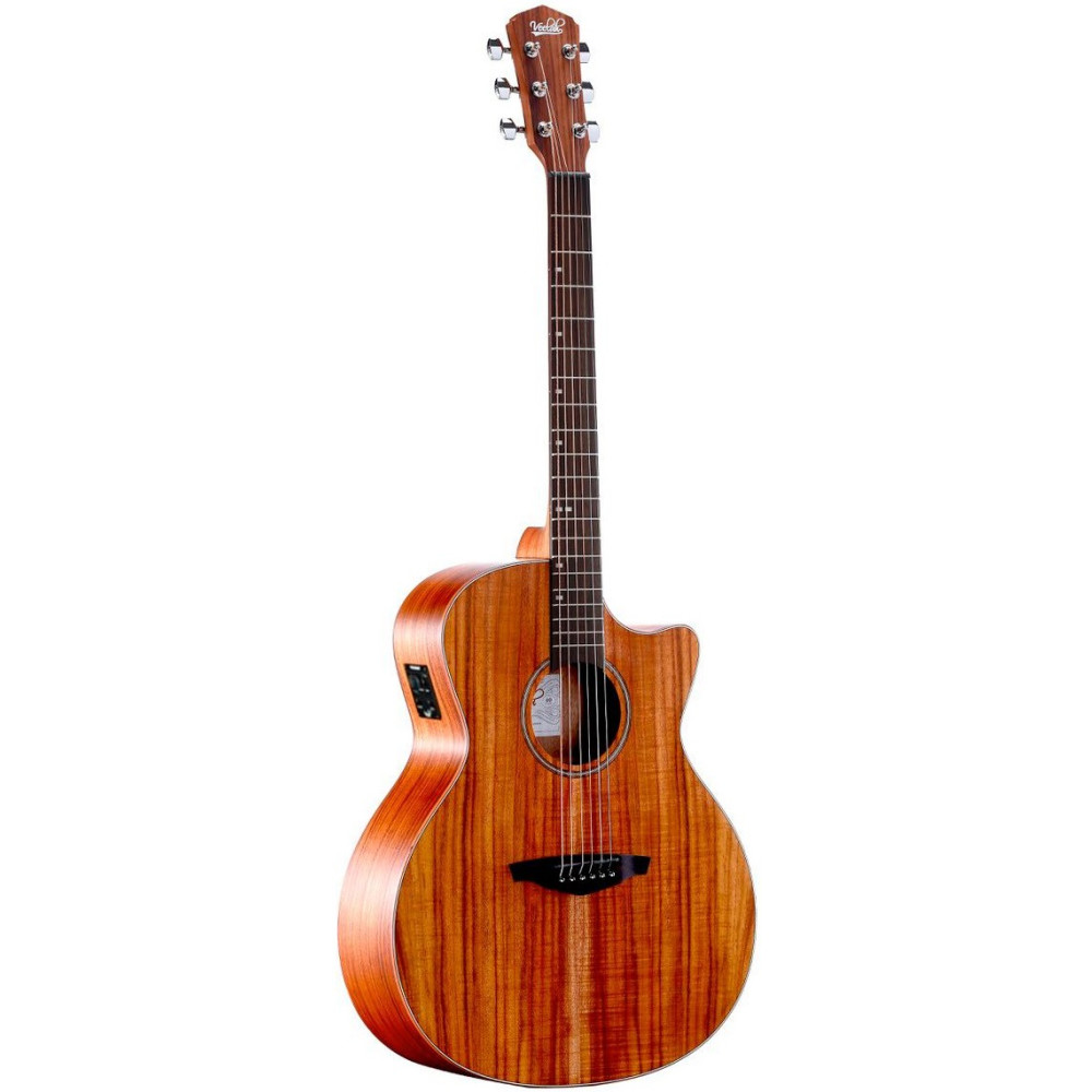Guitarra Acústica Veelah VGAC-Koa-E Cutaway Electrificada