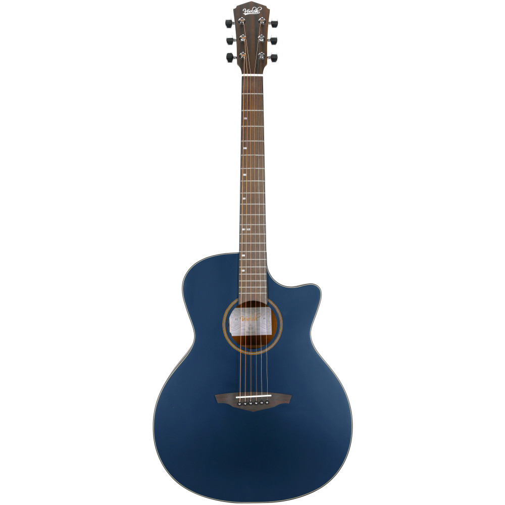 Guitarra Acústica Veelah VGACSM-E NVY Navy Electrificada Cutaway