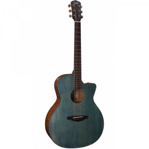 Guitarra Acústica Veelah V2-GACE Azul Denim Cutaway Electrificada