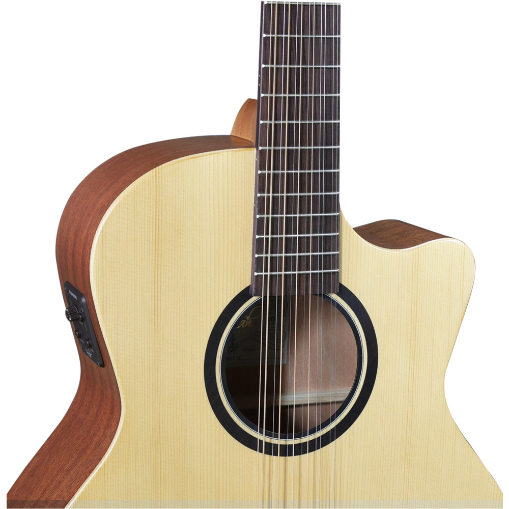 Guitarra Acústica Veelah V1-GACE Cutaway Electrificada 12 cuerdas - Imagen 3