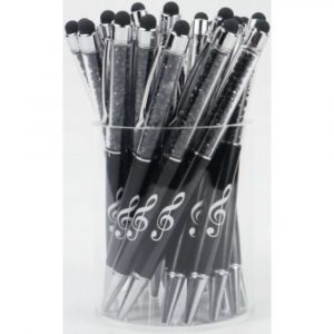 Bolígrafo Stylus Clave de Sol Agifty B-2000 Cristal Negro