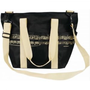 Bolsa Asa Al Hombro Partitura Agifty B-3034 Negra
