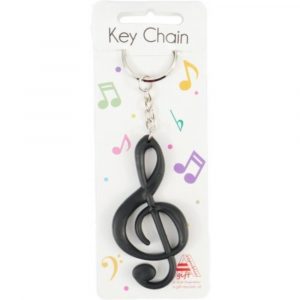 Llavero Clave De Sol Agifty K-1002 Negro