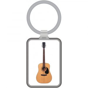Llavero Guitarra Agifty K-1056 Blanco