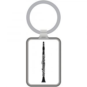 Llavero Clarinete Agifty K-1060 Blanco