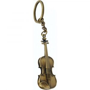 Llavero Violín 3D Agifty K-1071 Brass