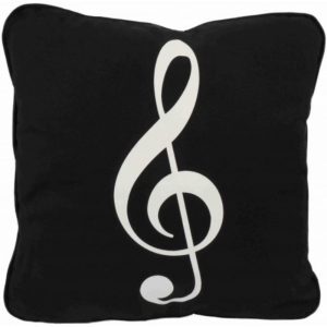 Cojín Clave de Sol Agifty P-2002 Negro 40x40cm