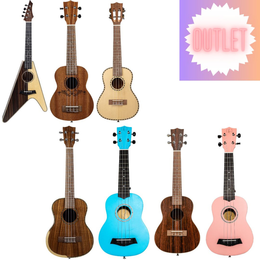 Pack Liquidación 7 Ukeleles Bones 30%