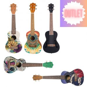 Pack Liquidación 5 Ukeleles Bamboo 30%