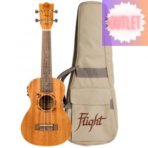Ukelele Concert Flight DUC-523CEQ Designer Electroacustico Caoba