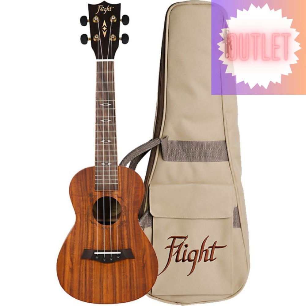 Ukelele Concert Flight DUC-440 Supernatural Acacia