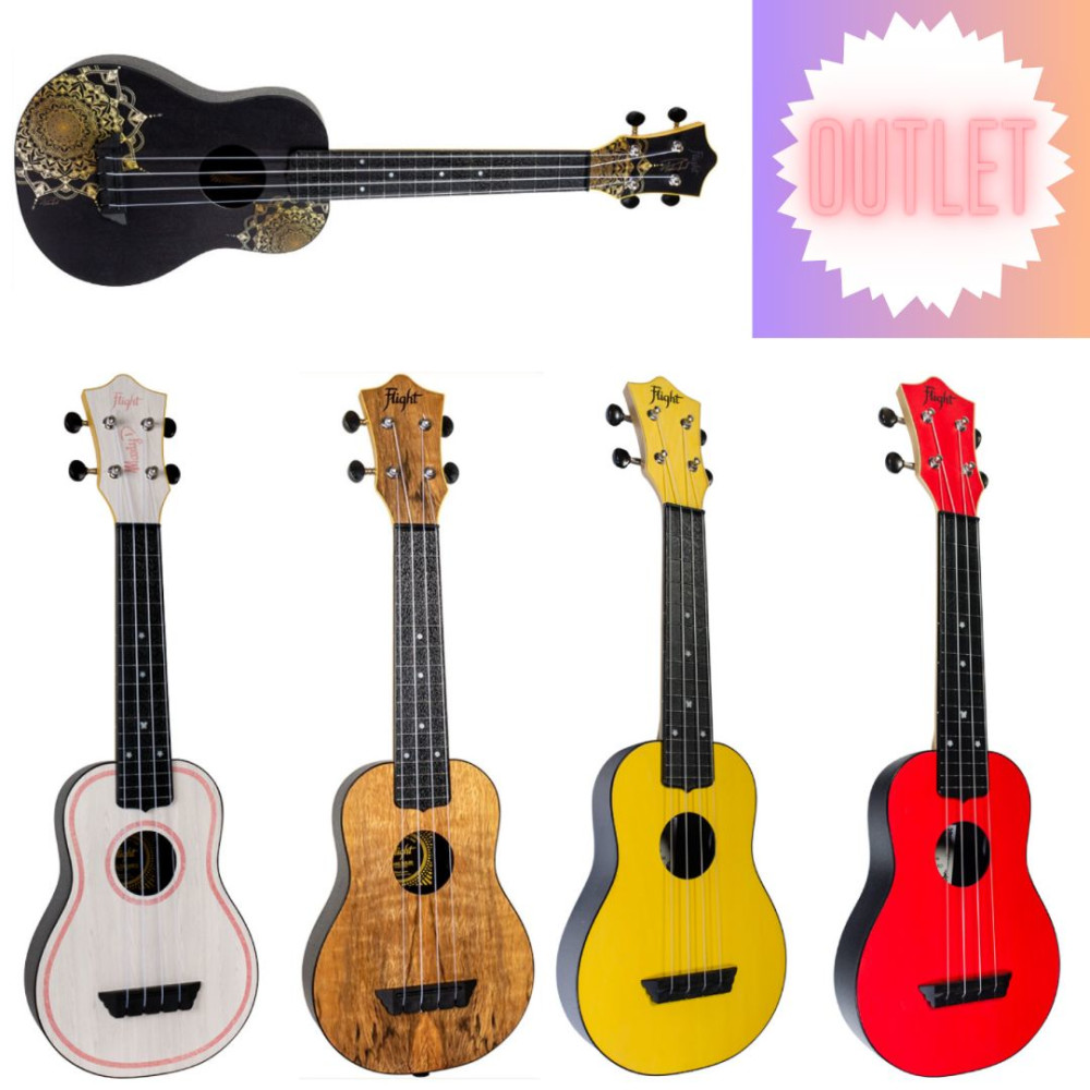 Pack Liquidación 5 Ukeleles Nº1 Fligth 30%