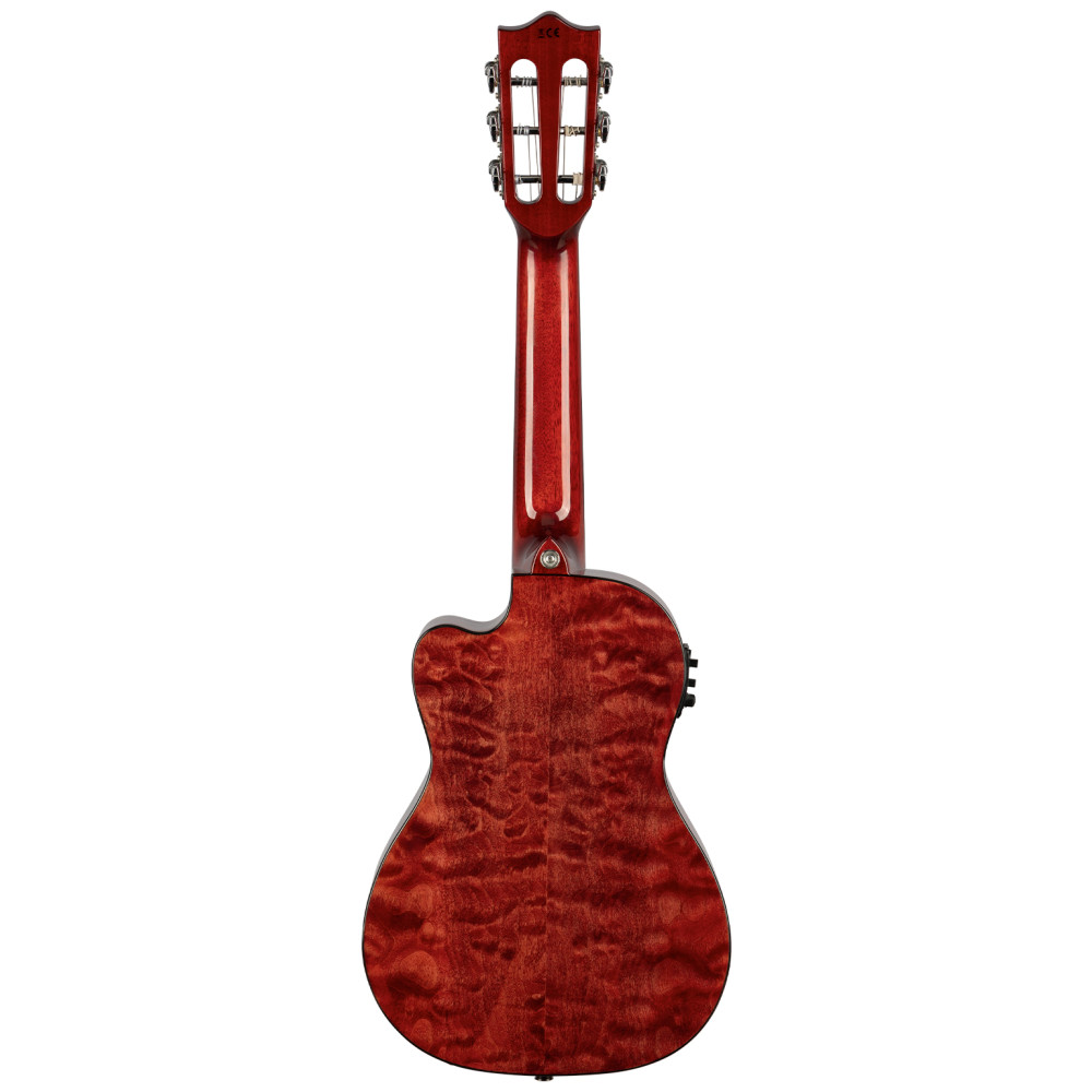 Guitarlele Lanikai LKUQM-RDCEG Quilted Maple Rojo - Imagen 4