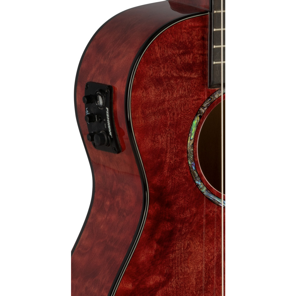 Guitarlele Lanikai LKUQM-RDCEG Quilted Maple Rojo - Imagen 5
