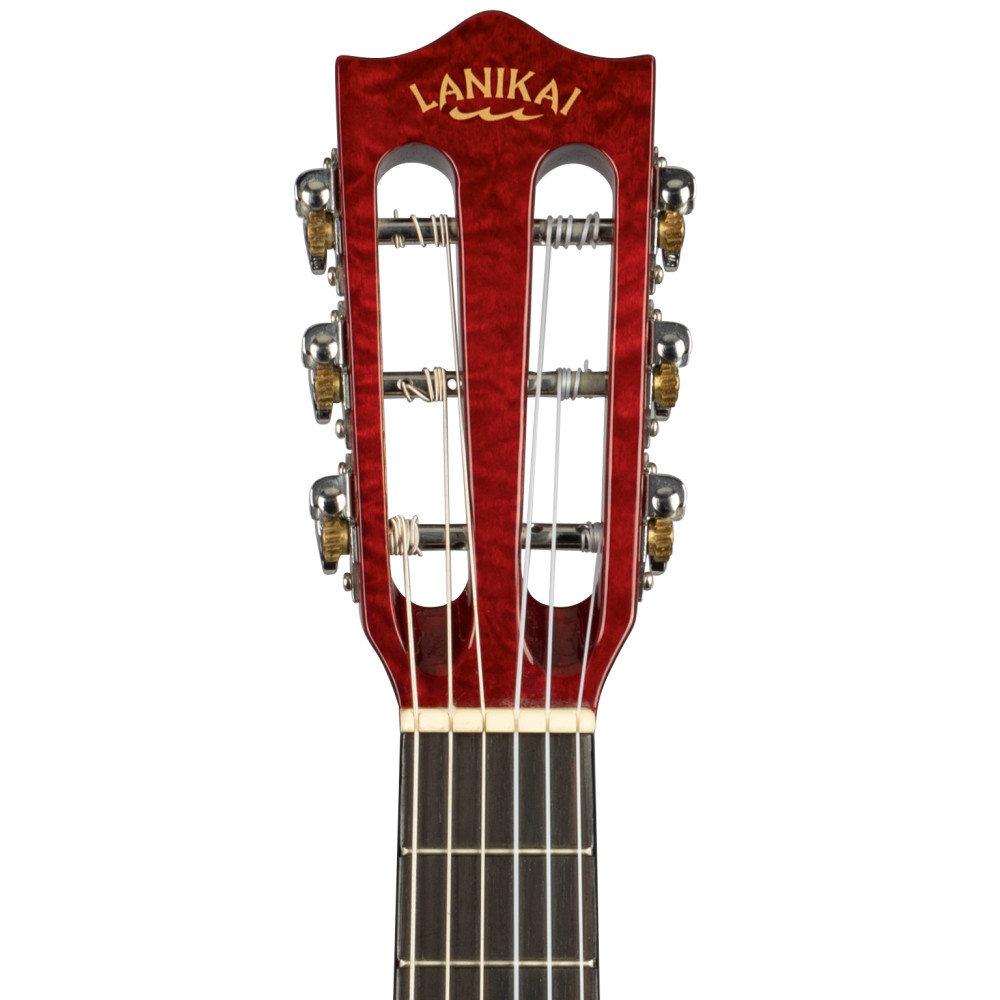 Guitarlele Lanikai LKUQM-RDCEG Quilted Maple Rojo - Imagen 6