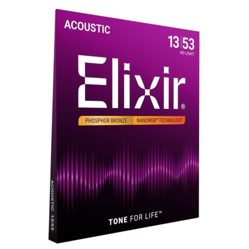 Juego Cuerdas Guitarra Acústica Elixir Ph Nanoweb HD 16182 (13-53) - Imagen 3