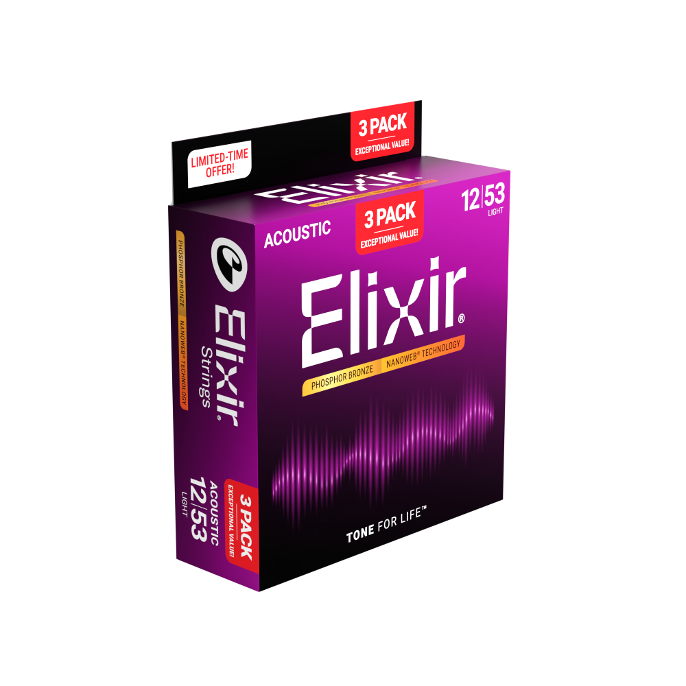 Pack Elixir 2+1 Juegos Acústica 16569 Phosphor Bronze 012-053 - Imagen 2