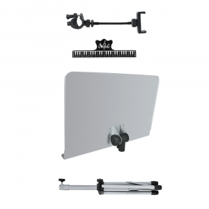 Atril Orquesta TCM MS-533PGY Gris Liso c/soporte para movil