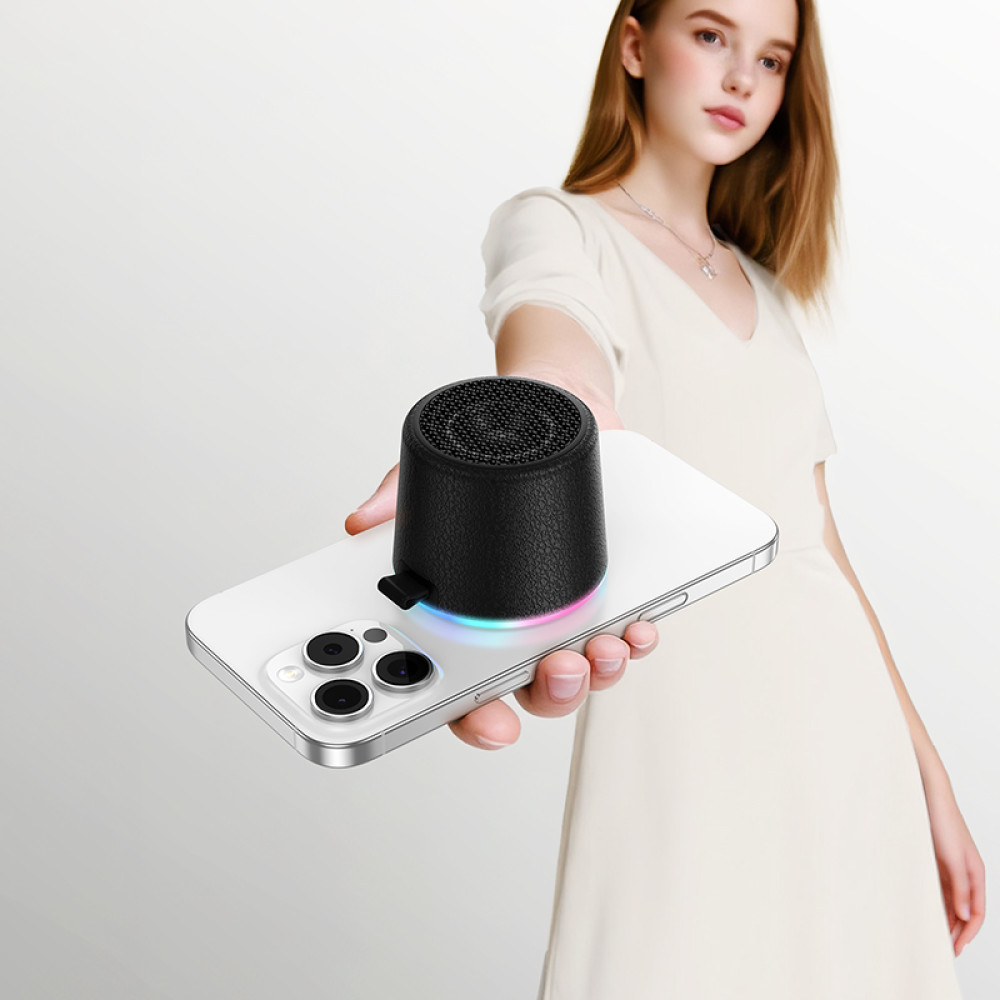 Altavoz Hoco HC49 Bluetooth 6.0 8W magnético con TWS en Negro - Imagen 4