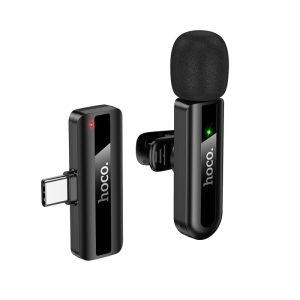 Micrófono Lavalier Hoco L20 inalámbrico con DSP y USB-C