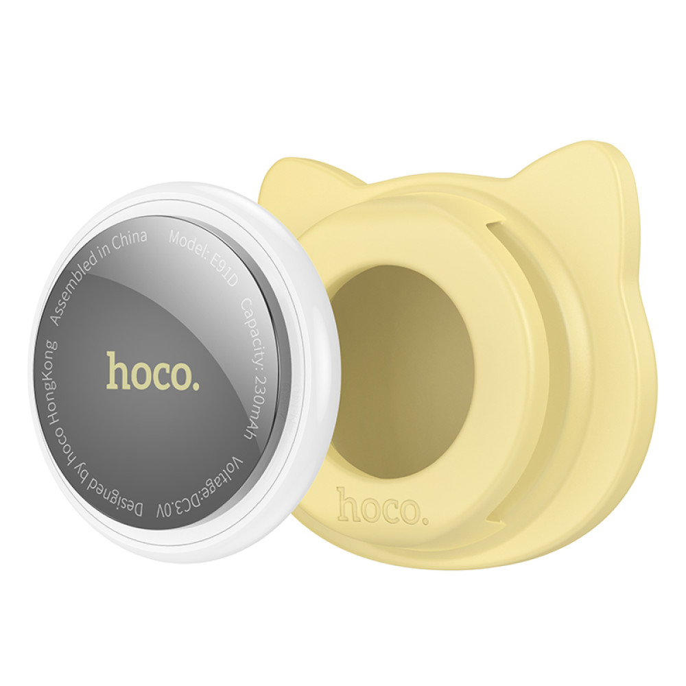 Localizador Hoco E91D para correa con Apple Find My en Beige - Imagen 2
