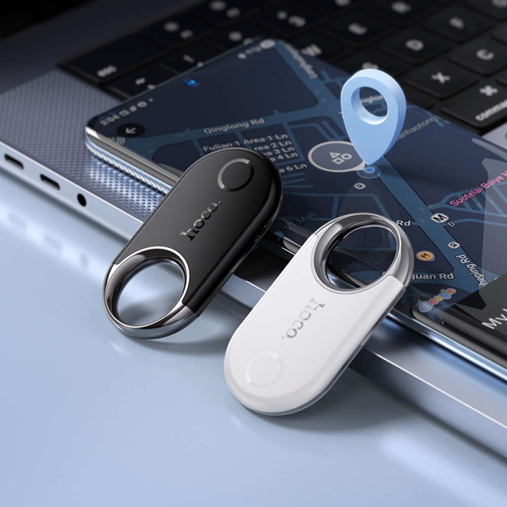 Localizador Hoco E98A con Google Find My Device en Blanco Perla - Imagen 4