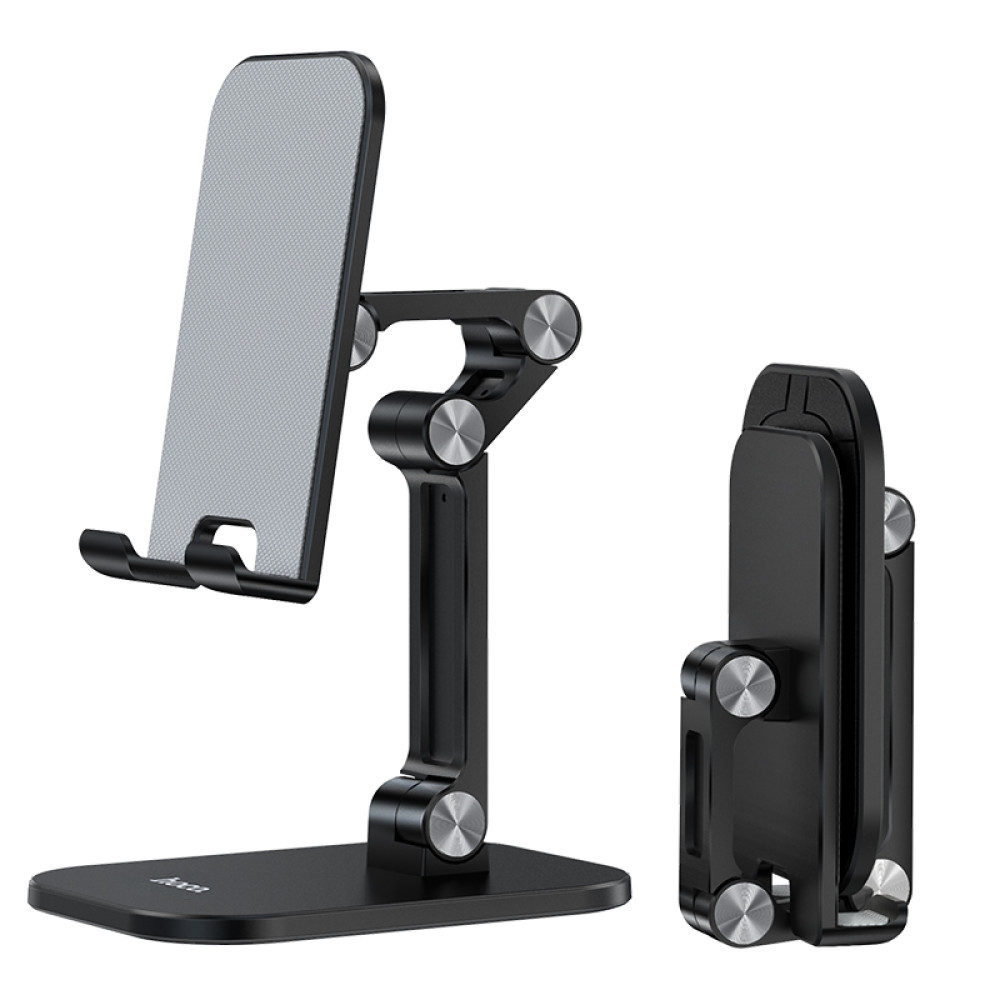 Soporte Hoco PH34 de sobremesa articulado para móvil y tablet hasta 13" en Negro - Imagen 2