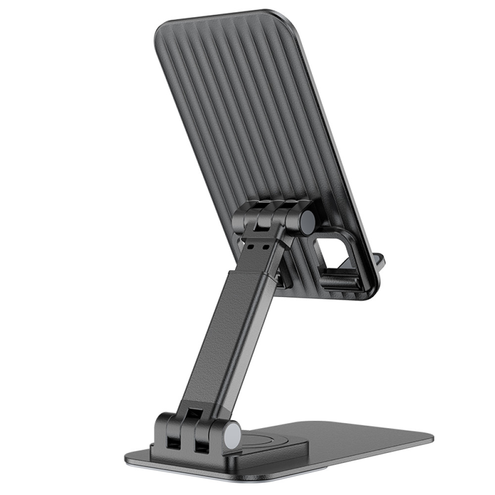 Soporte Hoco PH50 de sobremesa plegable y giratorio para móvil hasta 7" en Negro - Imagen 4