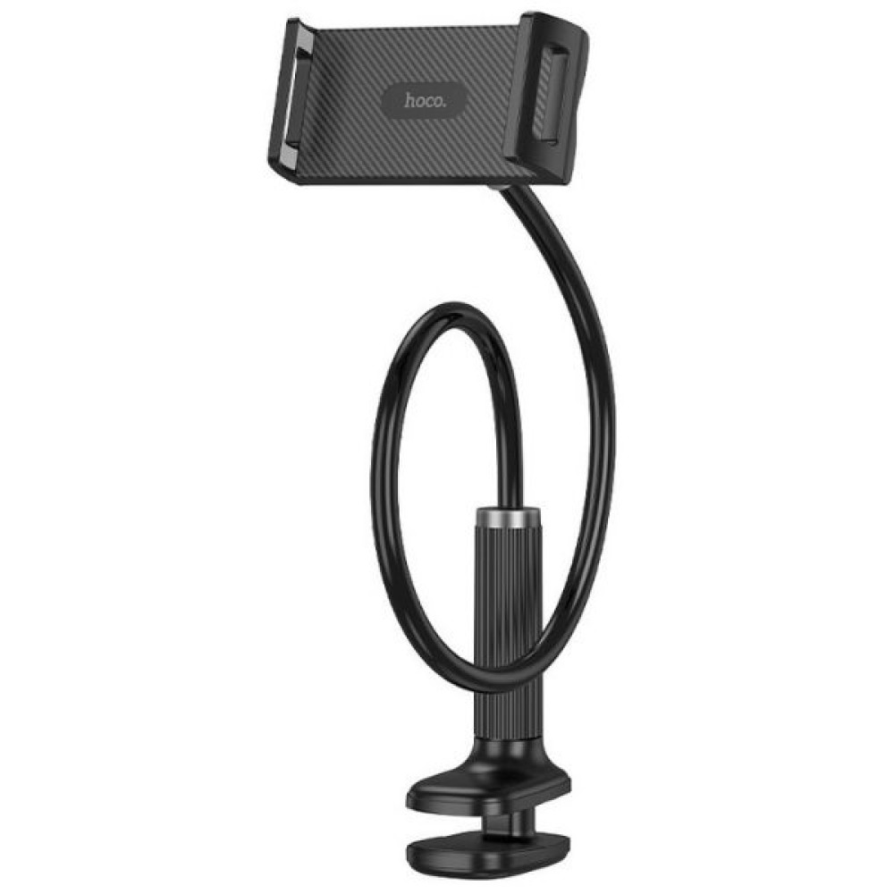 Soporte Hoco HD10 con brazo flexible para móvil y tablet hasta 13" en Negro