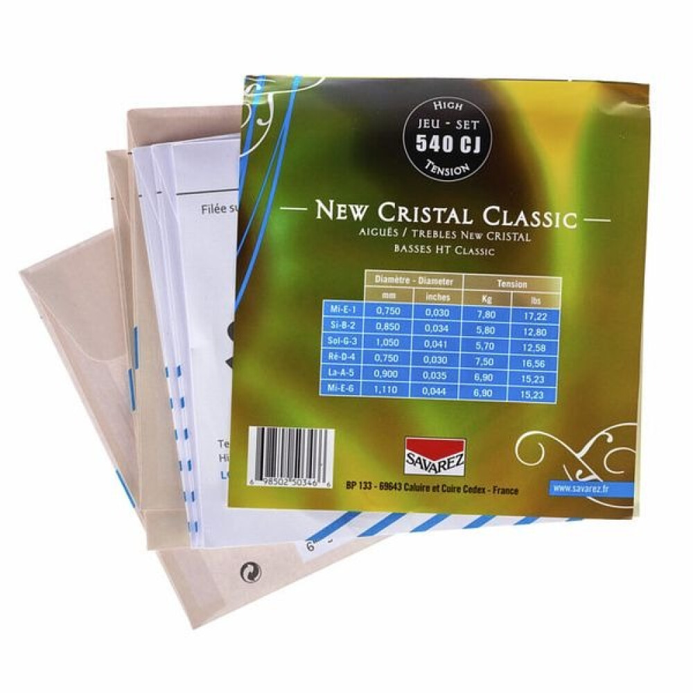Juego Savarez Clásica New Cristal Classic Azul 540-CJ - Imagen 2