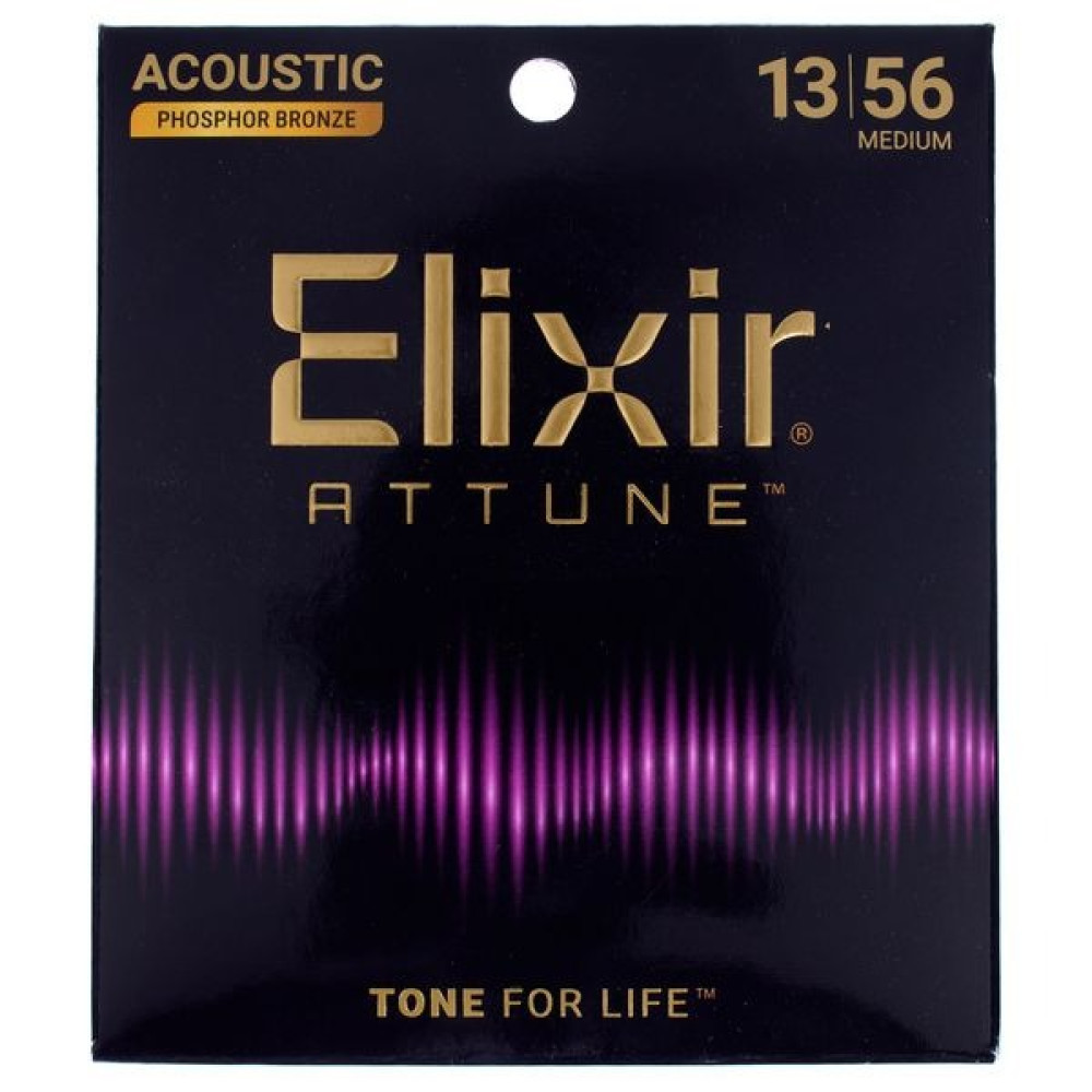 Juego Cuerdas Acústica Elixir Attune Phosphor Bronze 21102 (13-56)