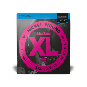 Juego Cuerdas Bajo 5 Cuerdas D'Addario EXL-170-5 045-130