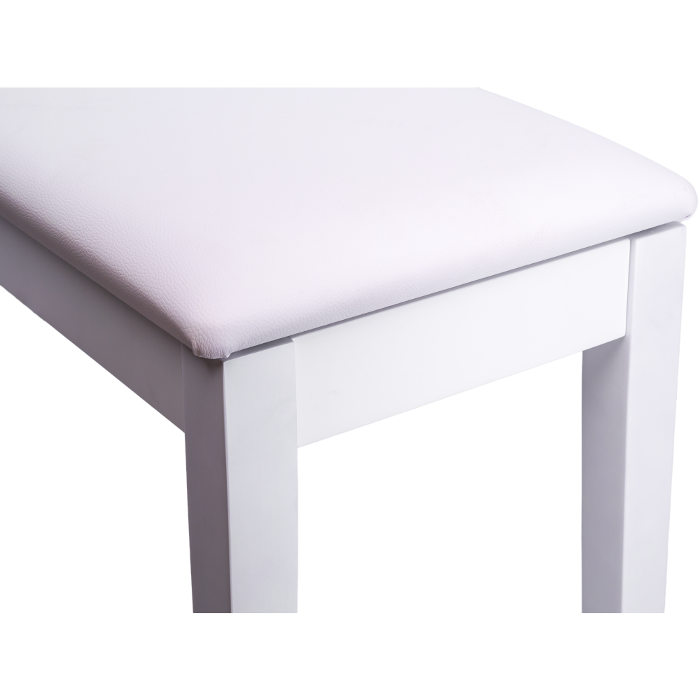 Banqueta Piano TCM 08-WHM Lacada Blanco Mate - Imagen 3