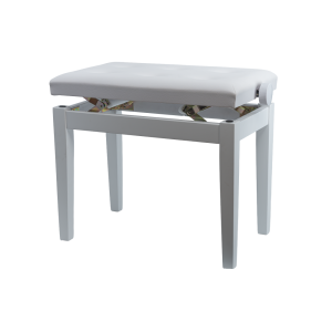 Banqueta Piano TCM 15-WHM Capitone Lacada Blanco Mate