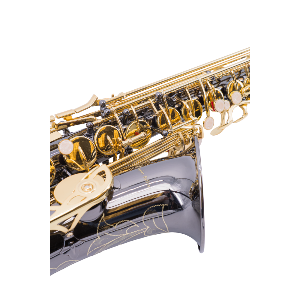 Saxo Alto Taylor Collins TCAS-05 Negro Plateado Gravado LLaves Doradas - Imagen 2