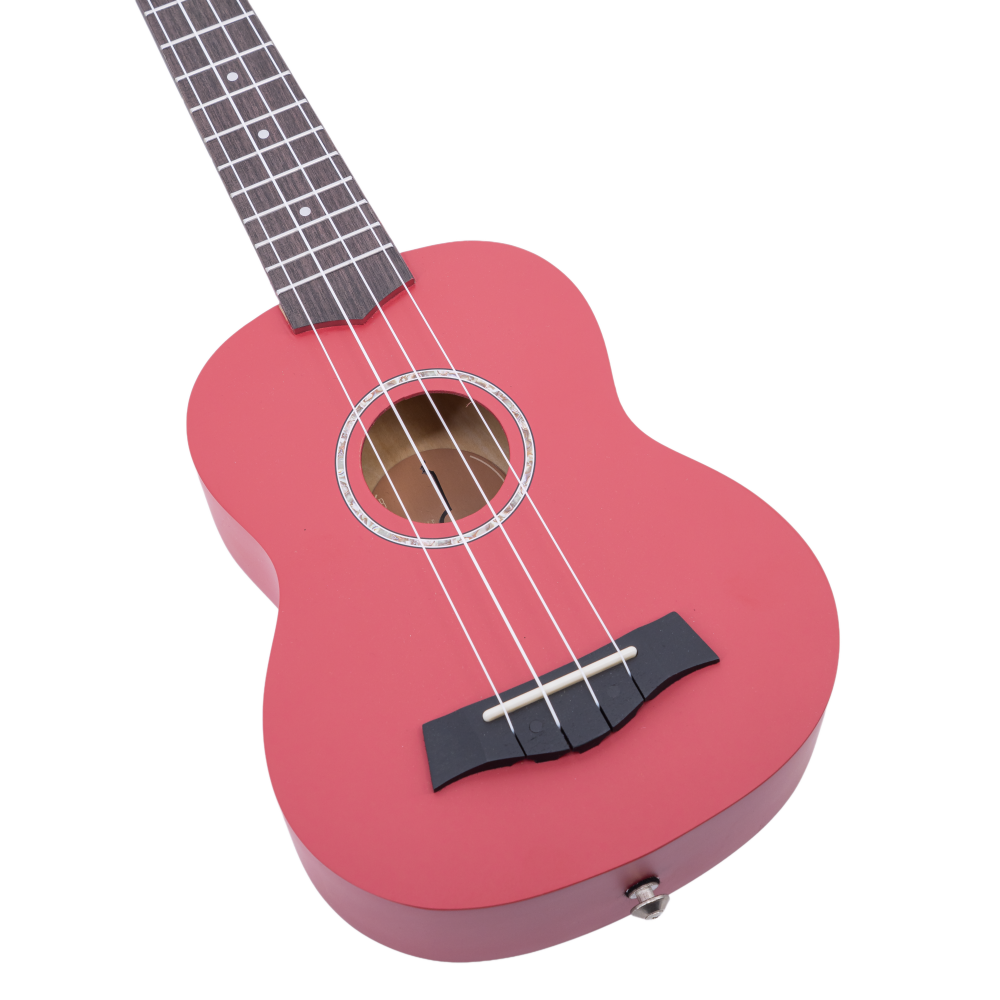 Ukelele Soprano Bones SP200S-RD Linden Rojo Satinado - Imagen 2
